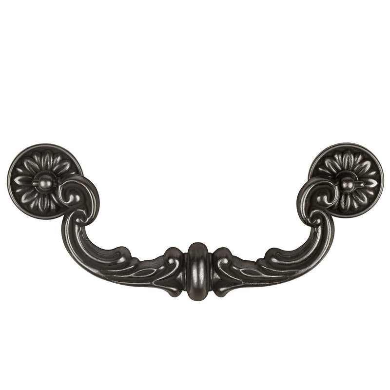 4-Pack 6" Hole Center Large Drop-Down Bail Dresser Pull Handle Bail Drawer Pull Swing Drawer Pulls Rustic Vintage Style Antique Black Bronze Kitchen Cabinet Hardware 7.3" Total Length (4) 4