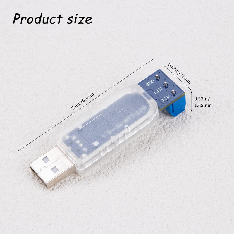 [Australia - AusPower] - ZORZA 1Pcs CAN Bus Analyzer LIN Controller Support 16 Channels USB to LIN Debugger Powerful 12V 0.5A Output for Robust Diagnostics and Debuggin 