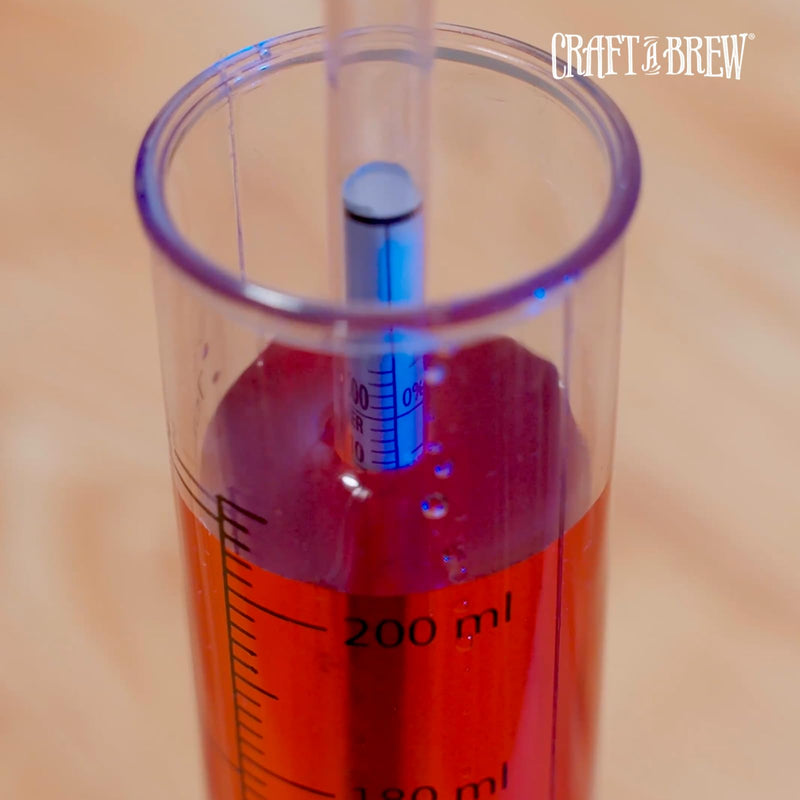 [Australia - AusPower] - Craft A Brew - Polycarbonate Hydrometer - Triple Scale - Measures Potential Alcohol Content & Density of Sugar - Durable & Built to Last - Specific Gravity, Potential ABV, & Brix Standard 