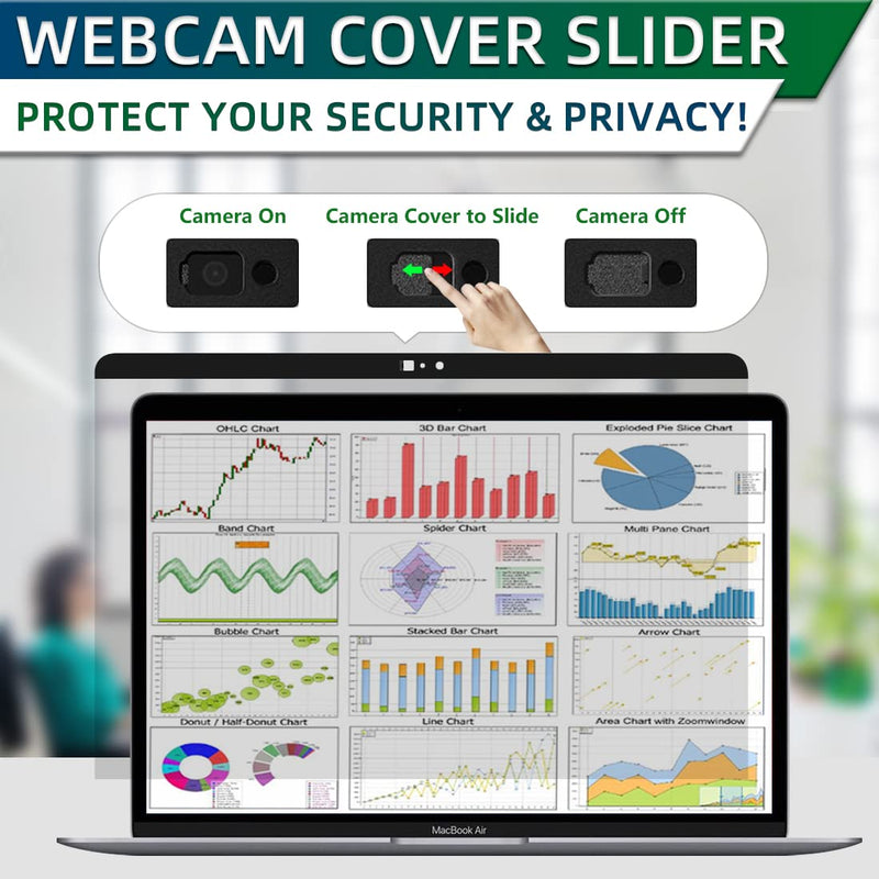 [Australia - AusPower] - Privacy Screen MacBook Air 13 Inch(2018-2021,M1) |Mac Pro 13 In(2016-2022,M1,M2), Magnetic Removable Anti Glare Anti Blue Light Filter Macbook Air/Pro Privacy Screen for 13.3In with Camera Cover MacBook Pro 13 In(2016-2022,M1,M2) 