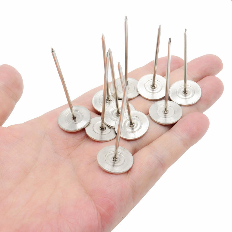 [Australia - AusPower] - 10 Pcs Long Upholstery Nails Tacks 18mm x 50mm, Flat Head Furniture Nails, Large Thumb Tacks, Metal Push Pins, for Furniture Sofa Headboards Decorative,Silver,0.7 x 2 inch Silver 