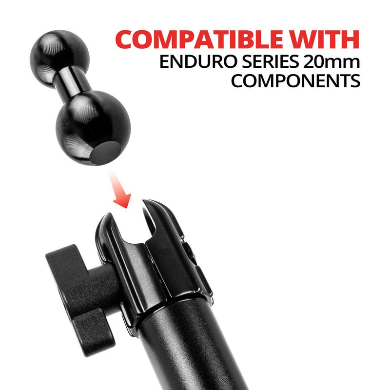 [Australia - AusPower] - Tackform 20mm Aluminum Ball to 17mm Ball Adapter Compatible with Garmin and Other GPS Devices with 17mm Balls 