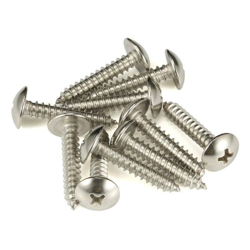 [Australia - AusPower] - #10 x 1-1/2" Truss Head Self Tapping Wood Screws Sheet Metal Screws, 304 Stainless Steel 18-8, 100 PCS #10 x 1-1/2" 