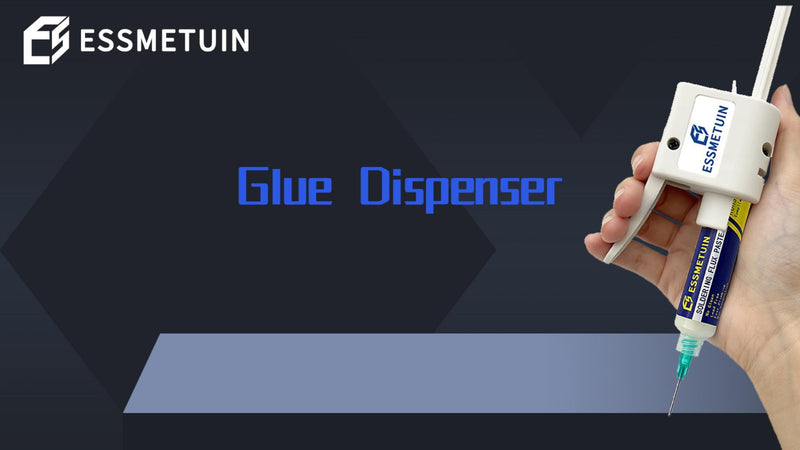 Essmetuin solder flux glue dispenser extruder for 10cc syringe, single dispenser accessory without flux