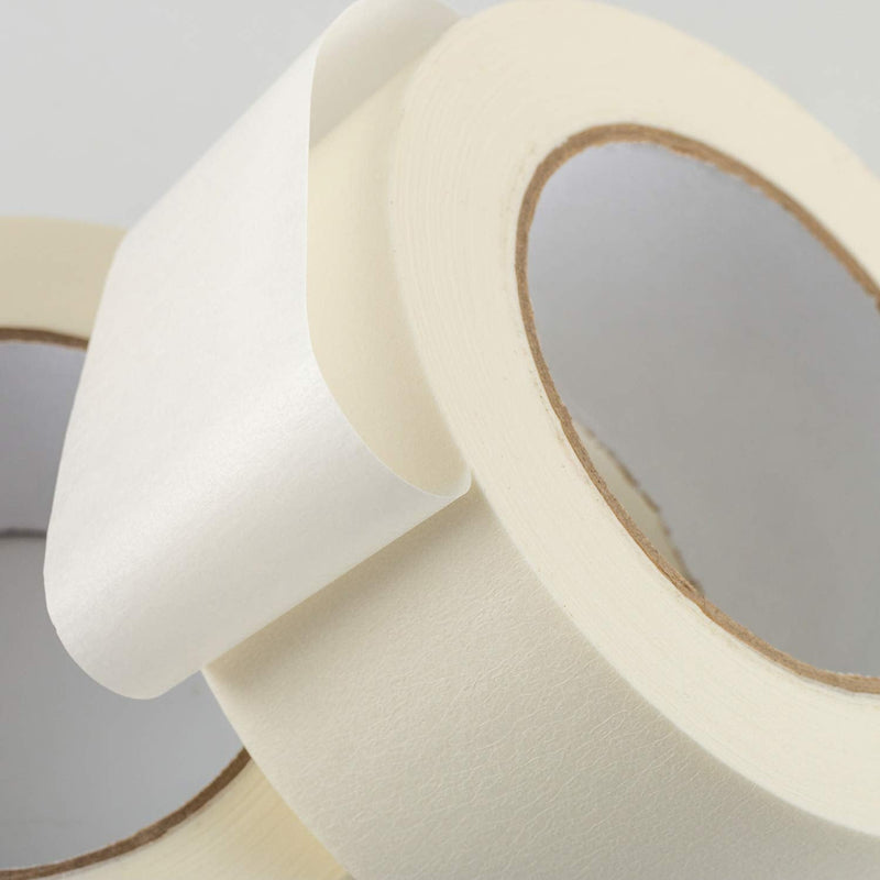 [Australia - AusPower] - Lichamp Wide Masking Tape 2 inches, 1pc General Purpose Beige Masking Tape White Masking Paper, 1.95 inches x 55 Yards 