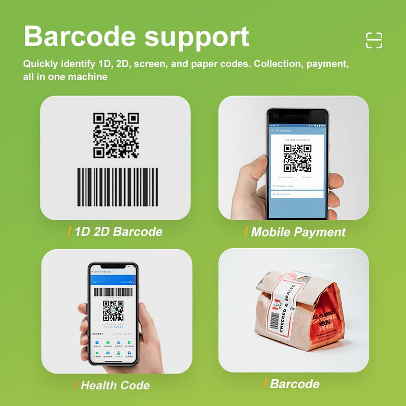 [Australia - AusPower] - YANZEO YS860 Barcode Scanner 2D/1D Desktop Barcode Reader Hands-Free QR Bar Code Scanner Plug and Play Fast & Accurate Scanning for Store, Office, Warehouse Black 