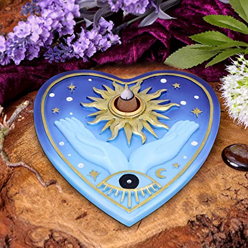 Nemesis Now Fortunes of the Sun Incense Burner 15cm, Resin, Palmistry Incense Holder, Sun and Stars Palmistry Design, Cast in the Finest Resin, Hand-Painted, Holds Incense Cone
