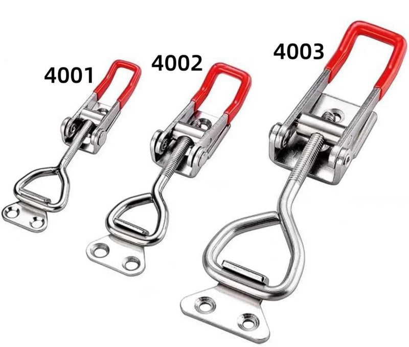 [Australia - AusPower] - Toggle Latch Clamp?Adjustable 304 Stainless Steel Pull Hasp Latches, Quick Release Hand Tool Toggle Clamp for Smoker Lid Jig Case Trunk,Cabinet Tool Box, Door 4002?2-Pack? 