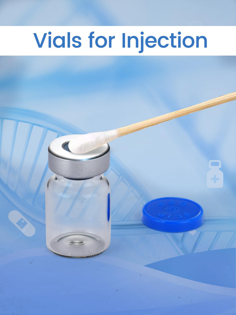[Australia - AusPower] - 5ml Glass Vials for Injections, Self-Healing Injection Port, Empty Vials for Injections with Sealed Cap (10 Pack) 5ml 10 