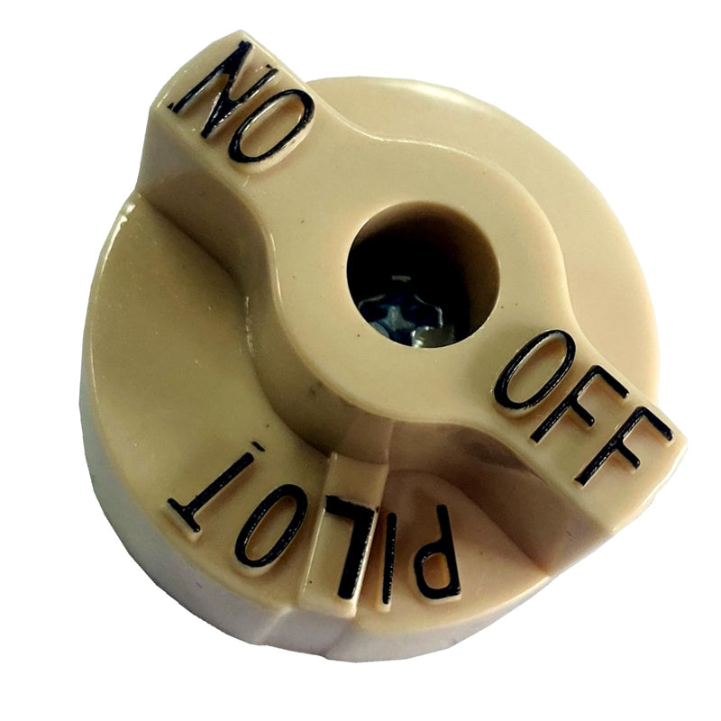 [Australia - AusPower] - MCAMPAS 2 Pack Control Valve Beige Pilot Dial Knob and 200-400°F Thermostat Knob for Fryers, Range, Braising 