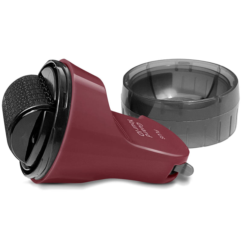 Guard Your ID 3-in-1 Wide Advanced Roller with Retractable Box & Envelope Opener, Identity Theft Prevention Security Stamp, Wine