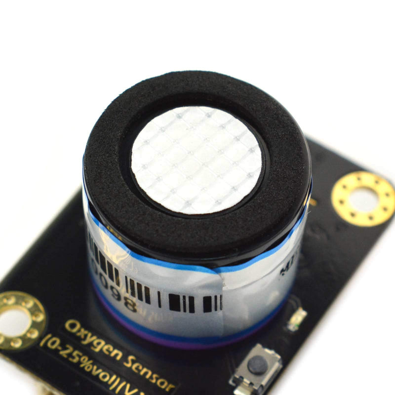 Gravity: I2C Electrochemical Oxygen (O2) Sensor Module | 0-25% Vol Range | Plug & Play Digital Gas Detector | No Soldering | 3.3V-5.5V for Arduino, ESP32, Raspberry Pi | IoT & Air Quality Monitoring