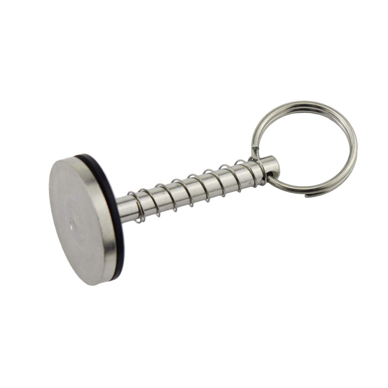 NRC&XRC Stainless-Steel 316 Hatch Cover Pull Handle with Spring Hidden Pin Button for Fishing Boat Yacht Dia.:1/3in(8MM),Total Length:2-1/8IN(54.4MM) 2PCS