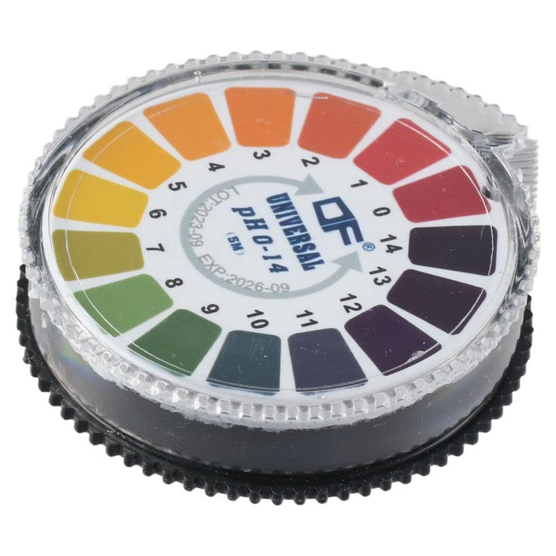 [Australia - AusPower] - 2Rolls PH Test Paper Strip Roll, 5m/roll PH 0-14 Test Paper, Universal PH Test Meter, Litmus Alkaline Acid Testing for Water Saliva Urine Juices 