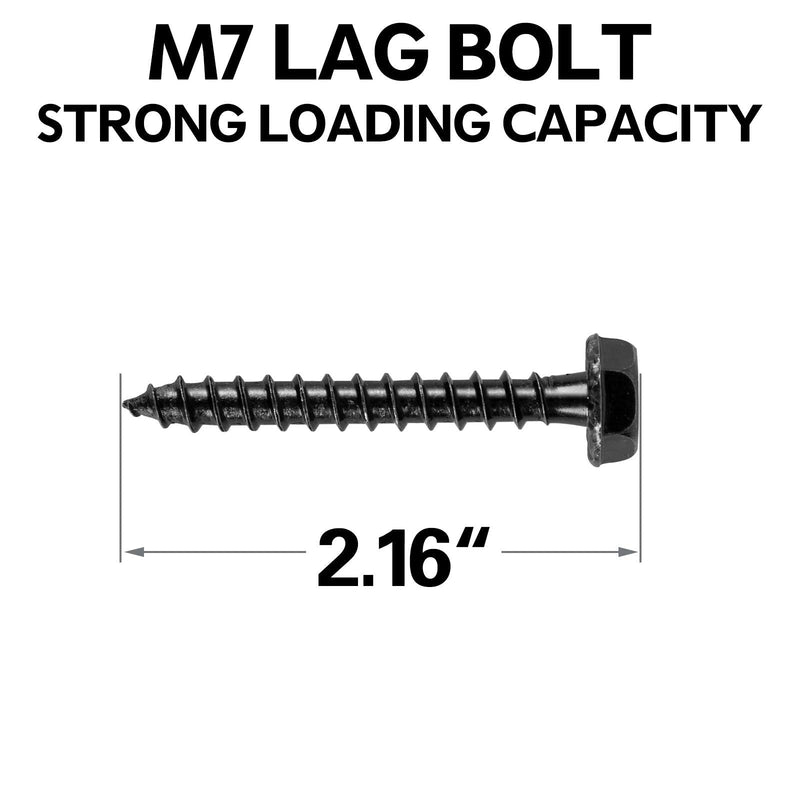 [Australia - AusPower] - Mounting Dream Lag Bolt Kit for TV Wall Mount Comes with M7 Lag Bolt for Wood Stud, Fischer Anchors for Concrete Wall, Includes Allen Key and Bubble Level for Easy Installation MD5752 
