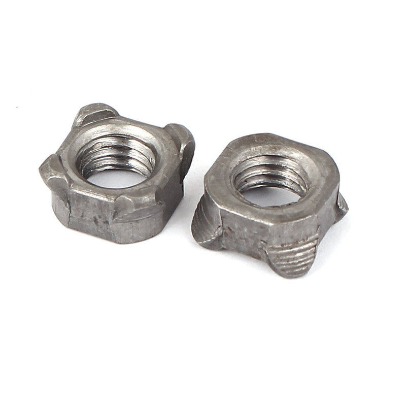 [Australia - AusPower] - uxcell Weld Nuts,M8 Square UNC Coarse Carbon Steel Machine Screw Gray Pack of 40 M8 
