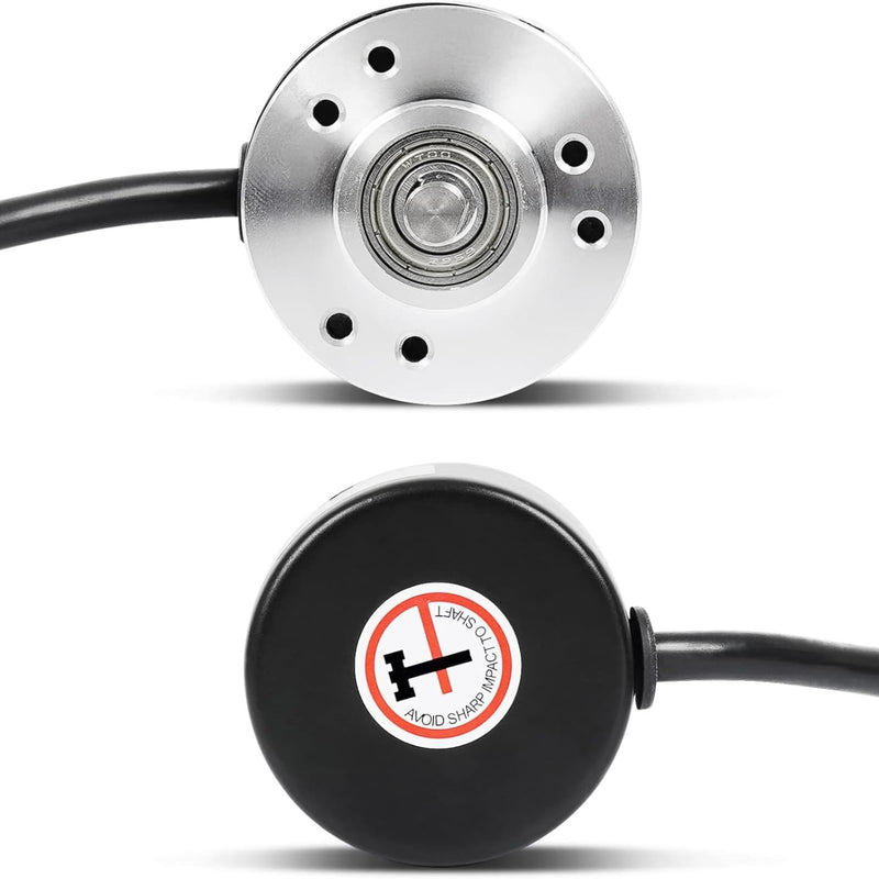 Incremental Encoder, Encoder Arduino, Rotary Encoder, Rotary Encoder, Rotary Encoder, Rotary Encoder 600p/r 5v-24v From 2 Phase Shaft 6 mm Incremental Encoder Optical Rotary Encoder for Measuring Speed