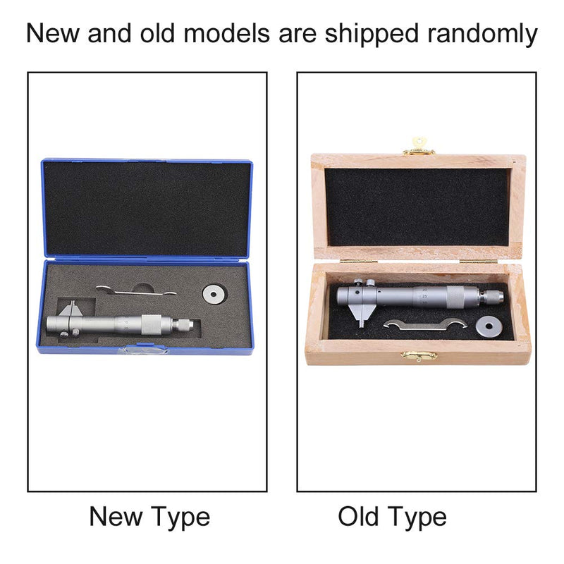 [Australia - AusPower] - Inside Micrometer Set, Internal Diameter Gage Hole Bore 5-30mm Range 0.01mm Accurate + Wrench + Calibration Ring + Wooden Box 