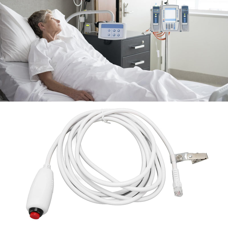 [Australia - AusPower] - Nurse Call Cord, Crystal Head 6P4C Replacement Push Cord Cable for Nurse Station 9.8ft 