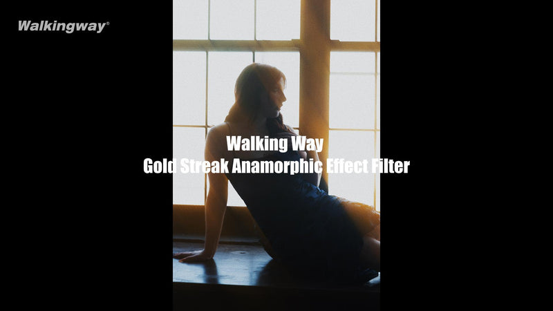 Walking Way 62mm Variable Gold Streak Filter, Rotating Cinematic Flare