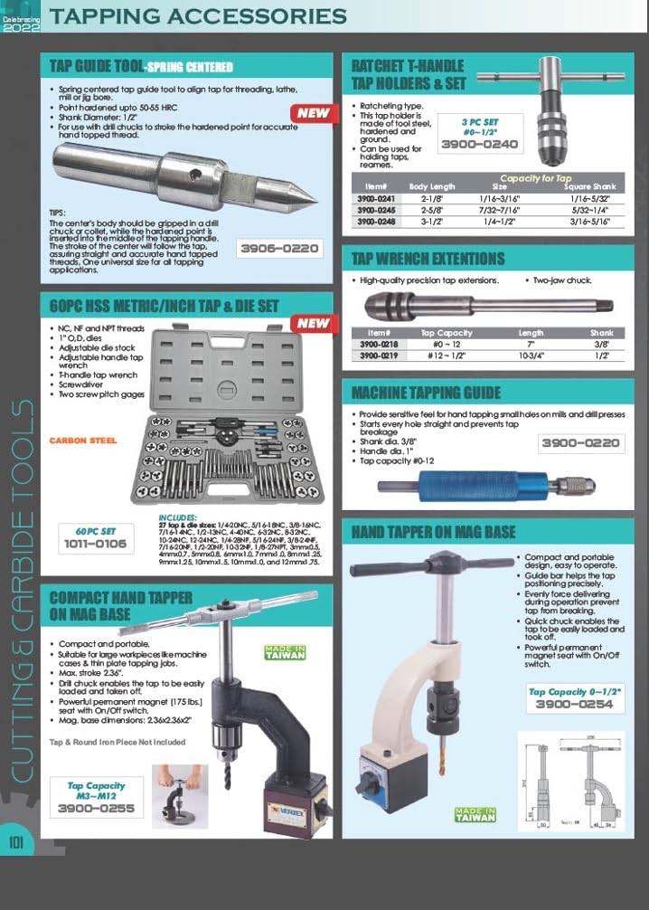 [Australia - AusPower] - HHIP 3900-0293 Self Aligning Tap and Reamer Holder, 0-1/2" 0-1/2" 