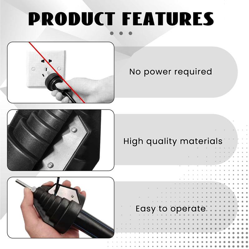 Plastic Pipe Chamfer Tool, Pipe Deburring Tool, for 20-63 mm Plastic Pipes, PE Pipe Sharpener, High Performance Pipe Cutter, Tool for Chamfering for 20 25 32 40 50 63 mm Pipes
