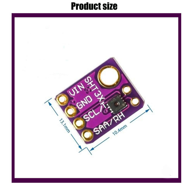 [Australia - AusPower] - KOOBOOK 2Pcs SHT30-D Temperature Humidity Sensor Module Breakout Weather for Arduino 