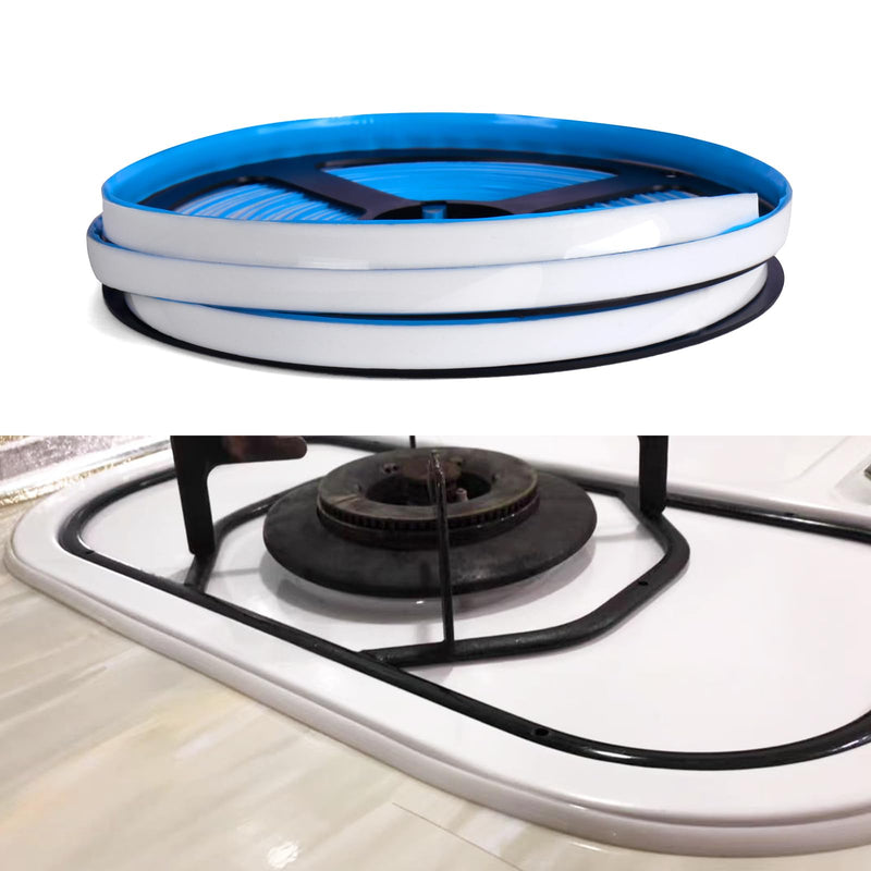 [Australia - AusPower] - Flexible Caulk Moulding Trim Strips, Decorative Sealing Tape, Silicone Sealant Caulking Strip for Stove Sink Toilet Bathtub(White) 1 