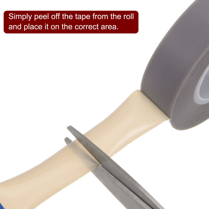 HARFINGTON PTFE Film Tape Roll, 0.8" x 33 ft High Temperature Tape 0.18mm Thickness with Single Side Adhesive for Vacuum Sealer Machine, Hand Impulse Sealers, Gray