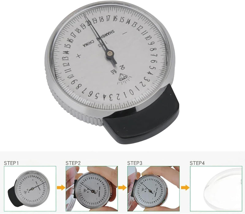 [Australia - AusPower] - Mechanical Radian Meter Optical Lens Clock Base Curve Measurement Radian Gauge Measure Presbyopia Meter 