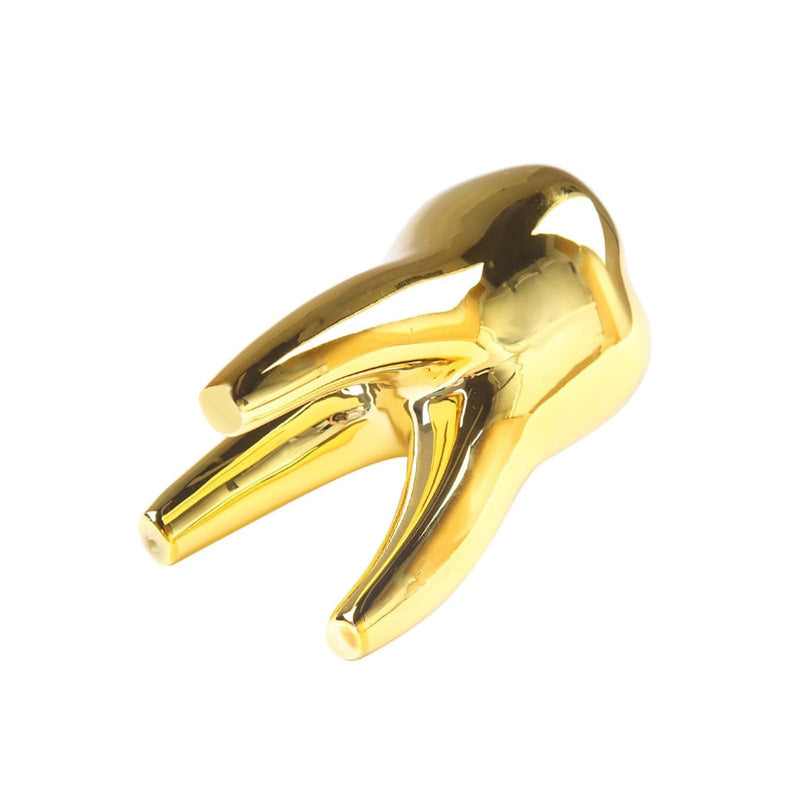 Tooth Sculpture for Display Decoration Clinic Desktops, Golden | dental decorations for office tooth model gift for display decoration clinic desktops dental student gift gold