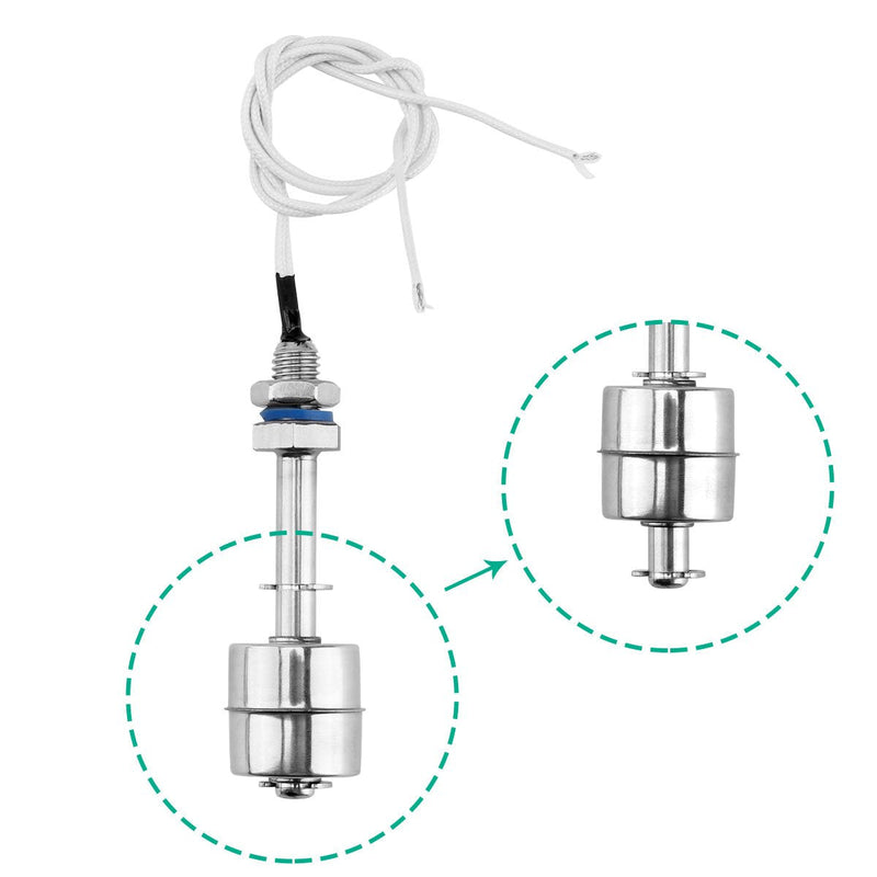 [Australia - AusPower] - Elecall Stainless Steel Tank Water Level Sensor Float Switch 110V ES7510 ES7510 1 Floater 