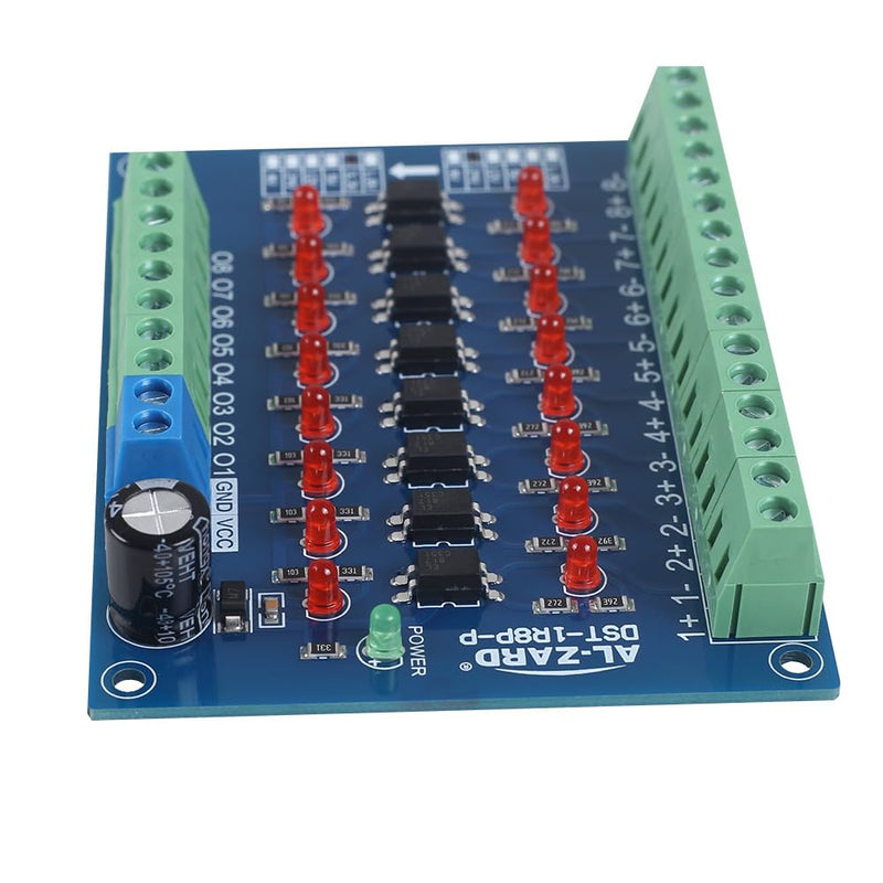 [Australia - AusPower] - DONGKER Optocoupler Isolation Board, 24V to 3.3V 8-Channel Photoelectric Isolation Module Level Voltage Converter PNP Output PLC Signal 