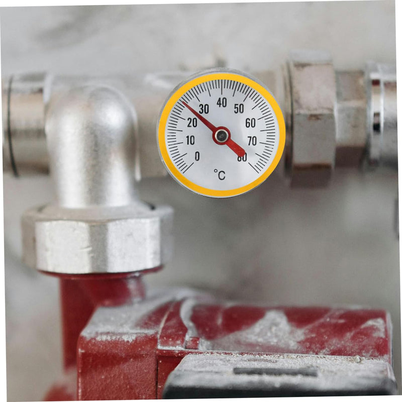 15pcs Pressure Gauge Identification Stickers Red Green Yellow Decals Adhesive Gauge Warning Decals for Industrial Manufacturing Construction 10.00X10.00X0.10CM