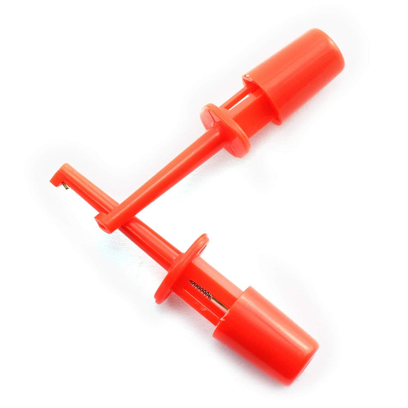 [Australia - AusPower] - Tegg 12pcs Test Hook Clip for Electrical Testing Multimeter Colorful Mini Test Probe Grabber 40mm 