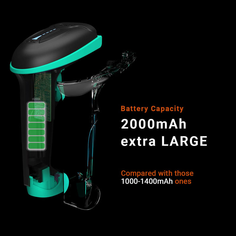 [Australia - AusPower] - Tera Barcode Scanner Wireless Versatile 2-in-1 (2.4Ghz Wireless+USB 2.0 Wired) with Battery Level Indicator 328 Feet Transmission Distance Rechargeable 1D Laser Bar Code Reader USB Handheld (Blue) 