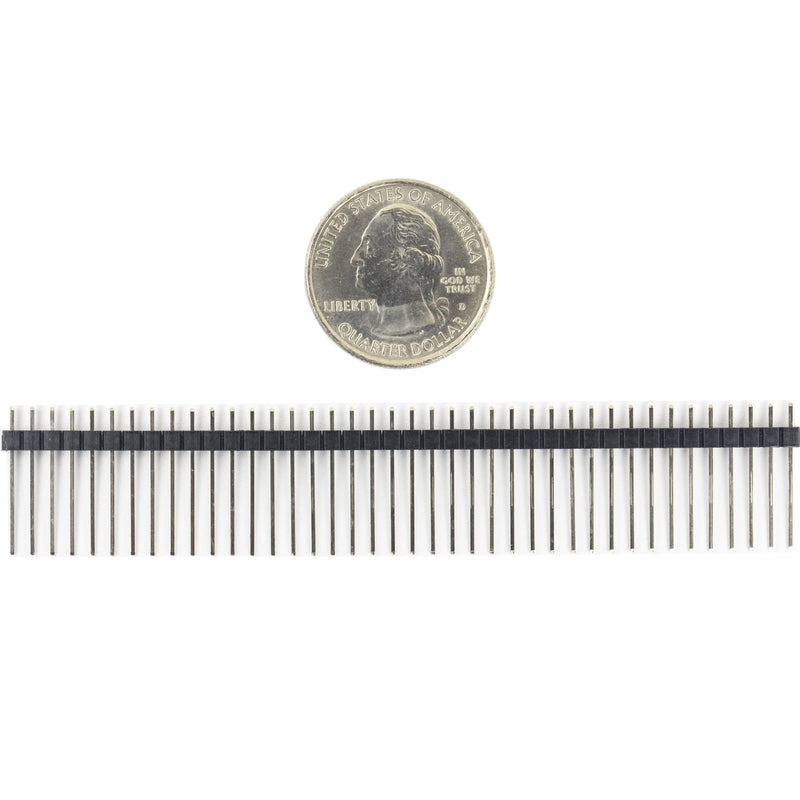 [Australia - AusPower] - 10pcs Break Away Strip Headers 1x40 40 Pin Headers Male 2.54mm Single Row Straight Needle Connector (19mm) 