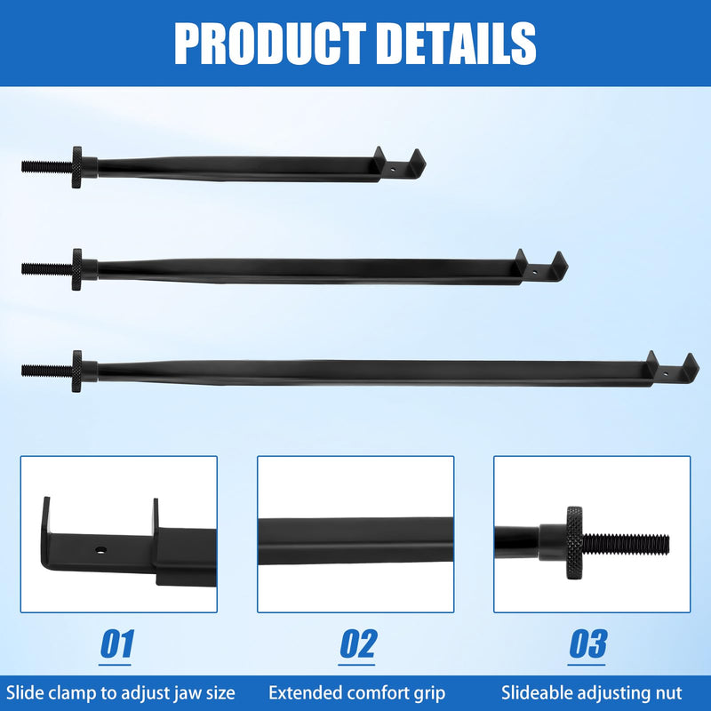 [Australia - AusPower] - Adjustable Extension Clamp Wrench Tool for Tight Spaces, Holds Nuts, Bolts, Hose Clamps 