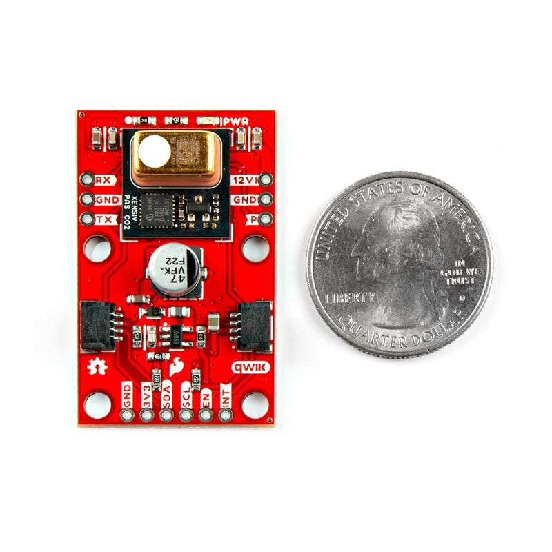 [Australia - AusPower] - SparkFun Photoacoustic Spectroscopy CO2 Sensor - PASCO2V01, IR emitter (Qwiic) Photoacoustic Spectroscopy Measurement System, Integrated Microcontroller, Dimensions: 1in. x 1.6in 