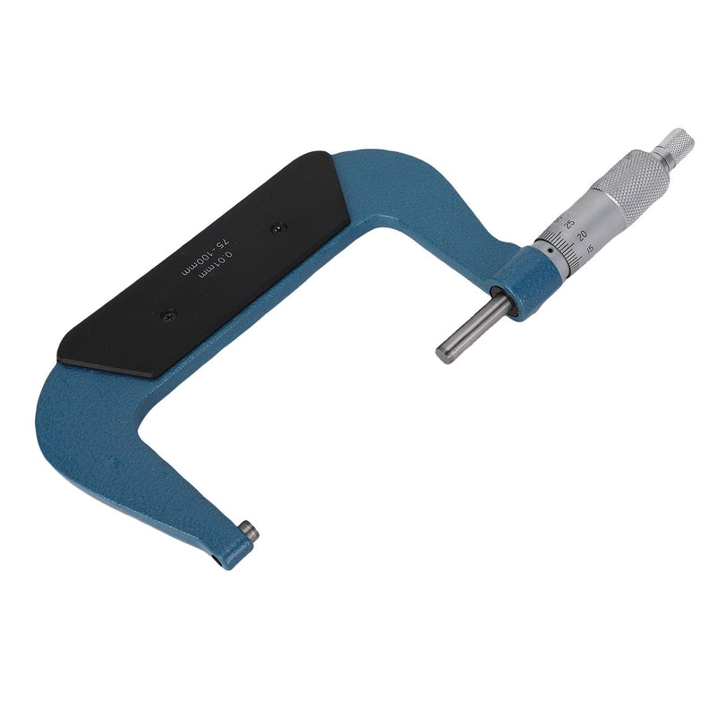 [Australia - AusPower] - Yosoo Health Gear 75 to 100mm Micrometer, Outside Micrometer Set for Length Diameter Measurement, Stainless Steel Micrometer with Tungsten Carbide Faces for Machinist 