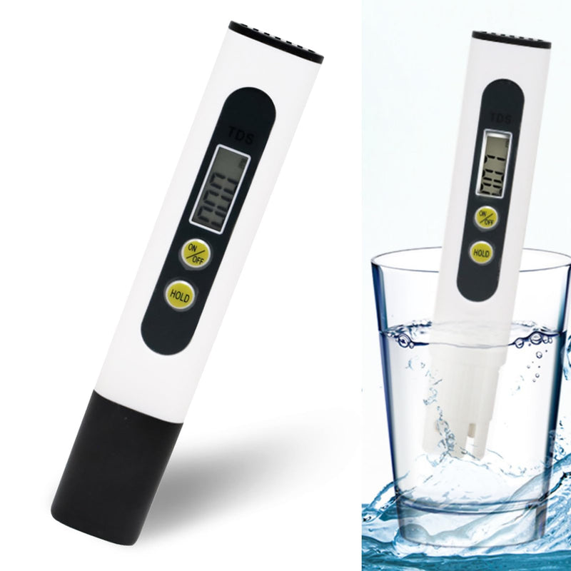 [Australia - AusPower] - TDS Digital Water Tester for Drinking Water, 3-in-1 Meter, 0-9990ppm Water Quality Tester with Titanium Probe Sensor for Pool Home Aquariums Coffee Brewing Pet Care Travel Survival Kit Eco Car Wash 