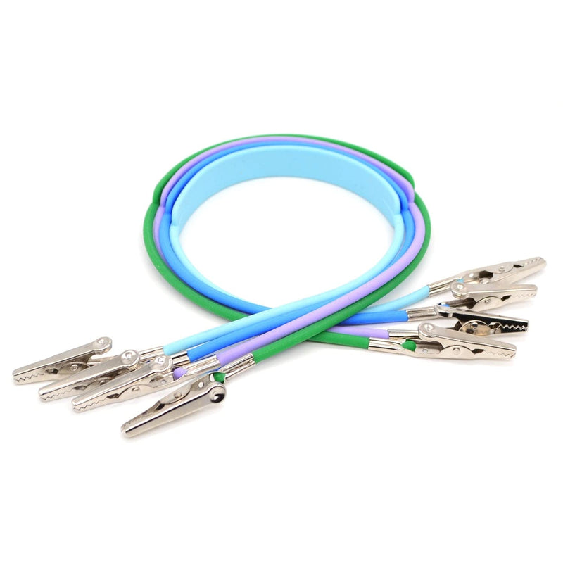 [Australia - AusPower] - Pack of 1 Bag Dental Bib Clips Autoclavable Silicone Bib Holders Clips Individually Wrapped for Napkin Towel Tattoo Light Purple 1 Piece/Bag 