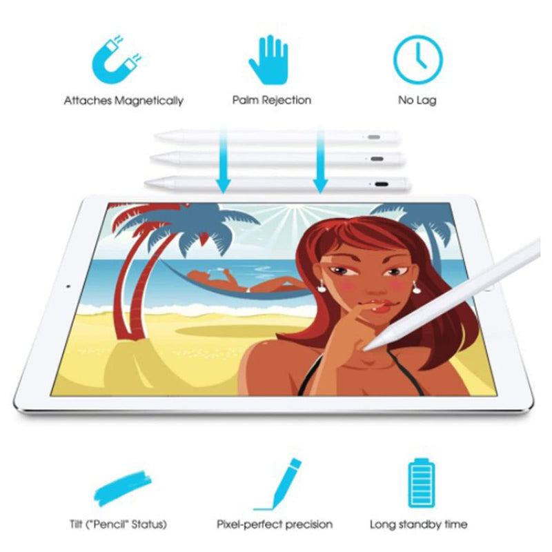 [Australia - AusPower] - Stylus Pen with Tilt Sensitive & Palm Rejection, Active Pencil Compatible with (2018-2022) Apple iPad Pro 11/12.9 Inch, iPad 10.2 7/8/9th Generation, iPad Air 3rd/4th, iPad Mini 5/6th Gen 