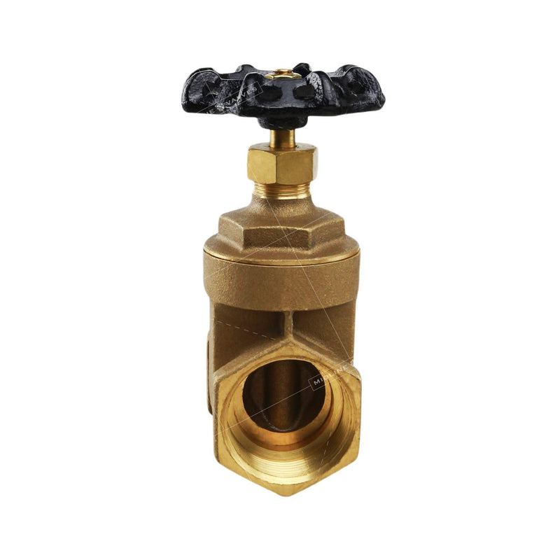 [Australia - AusPower] - Midline Valve 429U256 Heavy Duty Gate Valve with Wheel Handle, Water Shutoff 3/4 in. FIP Connections, Cast Brass Single Pack 3/4 in. 