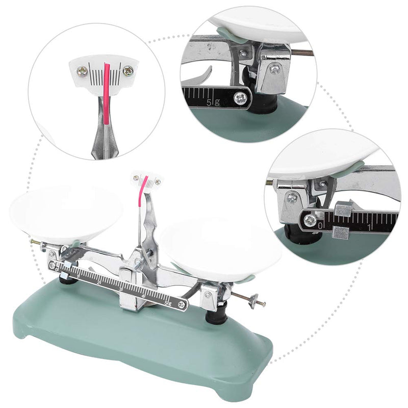 100/500 g Mechanical Scales with Weight Set Scale Tray 10 G, 20 G, 50 G, 100 G, 200 G Weights (100 g)