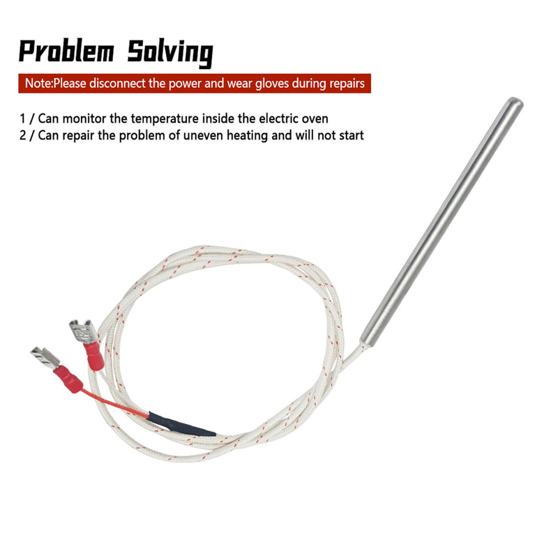 [Australia - AusPower] - 353589-1 Oven Temperature Sensor Probe Compatible with Vulcan Hart Commercial Ovens Replace 44-1235 00-353589-00001 