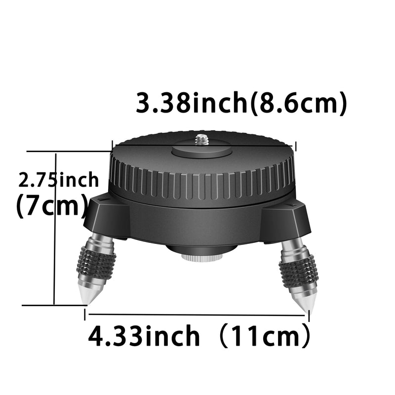 [Australia - AusPower] - Electric Base Bracket Suitable for Laser Level and Camera 1/4 and 5/8 interfaces are Universal Rotate Left or Right The Speed can be Adjusted Electric base DDDZ 