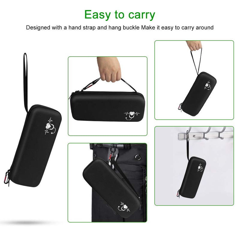 [Australia - AusPower] - Stethoscope Carrying Case, Hard Stethoscope Case Compatible for 3M Littmann Classic III, Cardiology IV Diagnostic, MDF Acoustica Stethoscopes and Other Nurse Accessories (Black) Polyester_Black 