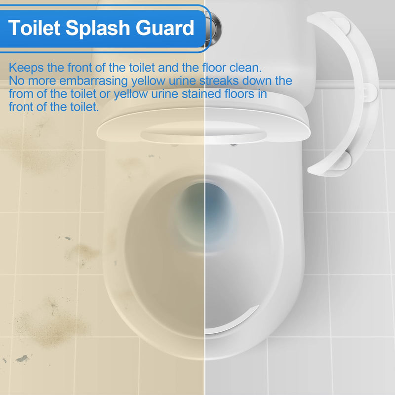P Guard Urine Deflector Pee Splash Guard,Splash Guard Maddak for Toilet Seat Splash Guard,Toilet Seat Directs Urine Home Care Elevated,Guard Toilet Seat Attachment - Prevents Urine/Pee Messes(2 Pack) 2 Pack