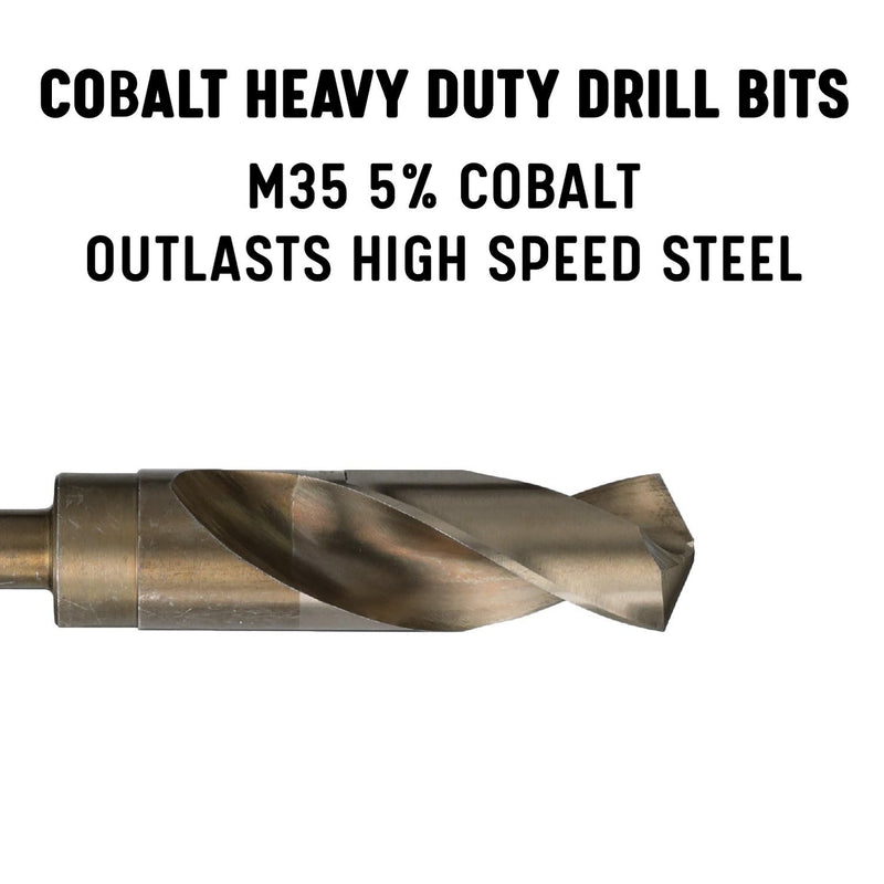 Drill America-DWDCO13/16 13/16" Reduced Shank Cobalt Drill Bit with 1/2" Shank, DWDCO Series 13/16"